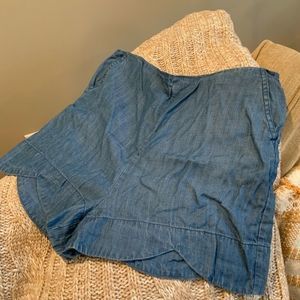 Charlie Moss blue jean skirt size M
